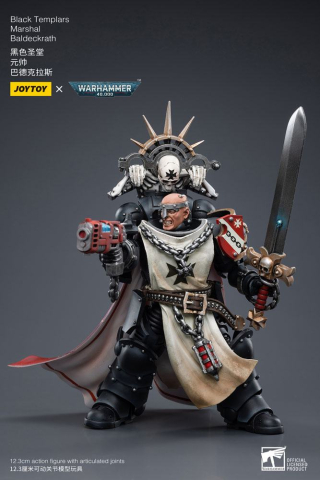 Warhammer 40k Action Figure 1/18 Black Templars Marshal Baldeckrath 12 cm [3]