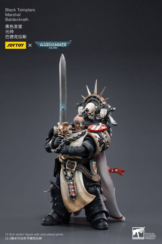 Warhammer 40k Action Figure 1/18 Black Templars Marshal Baldeckrath 12 cm [5]