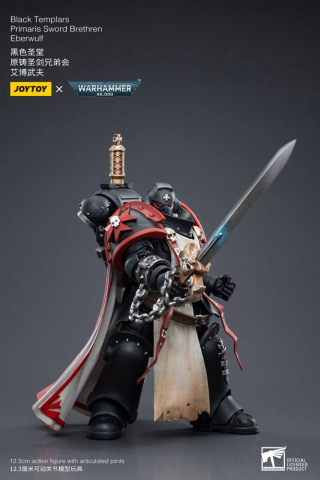 Warhammer 40k Action Figure 1/18 Black Templars Primaris Sword Brethren Eberwulf 12 cm [2]