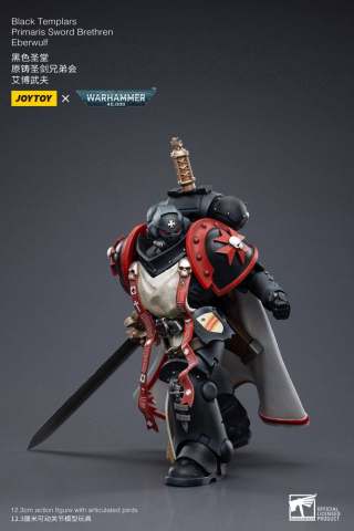 Warhammer 40k Action Figure 1/18 Black Templars Primaris Sword Brethren Eberwulf 12 cm [3]
