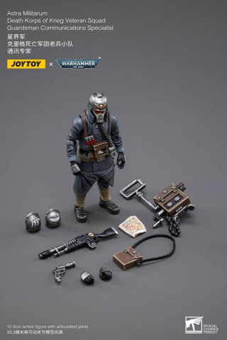 Warhammer 40k Action Figure 1/18 Death Korps of Krieg Veteran Squad Guardsman Communications Specialist 10 cm [3]
