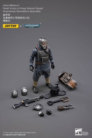 Warhammer 40k Action Figure 1/18 Death Korps of Krieg Veteran Squad Guardsman Demolitions Specialist 10 cm [3]