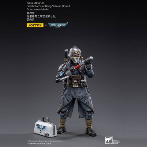 Warhammer 40k Action Figure 1/18 Death Korps of Krieg Veteran Squad Guardsman Medic 10 cm [5]