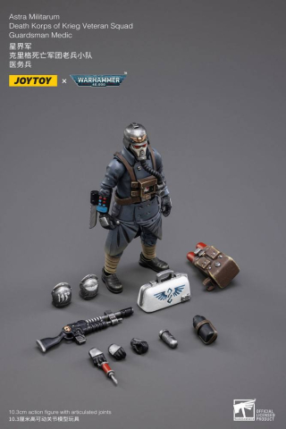 Warhammer 40k Action Figure 1/18 Death Korps of Krieg Veteran Squad Guardsman Medic 10 cm [3]