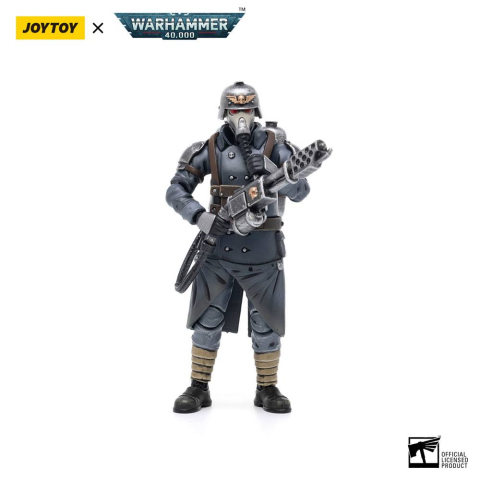 Jucarii - Warhammer 40k Action Figure 1/18 Death Korps of Krieg Veteran Squad Guardsman with Flamer 10 cm