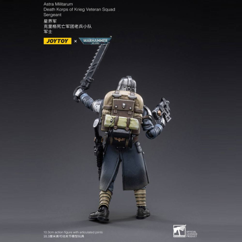 Warhammer 40k Action Figure 1/18 Death Korps of Krieg Veteran Squad Sergeant 10 cm [6]