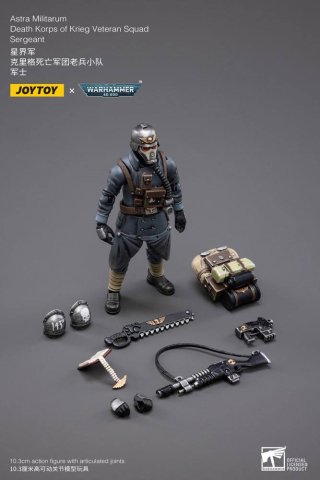 Warhammer 40k Action Figure 1/18 Death Korps of Krieg Veteran Squad Sergeant 10 cm [4]