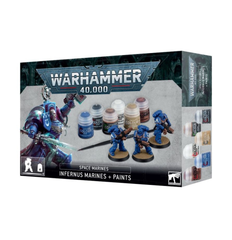 Noutati - Warhammer 40K Infernus Marines and Paints Set Start Colectie Ultramarines