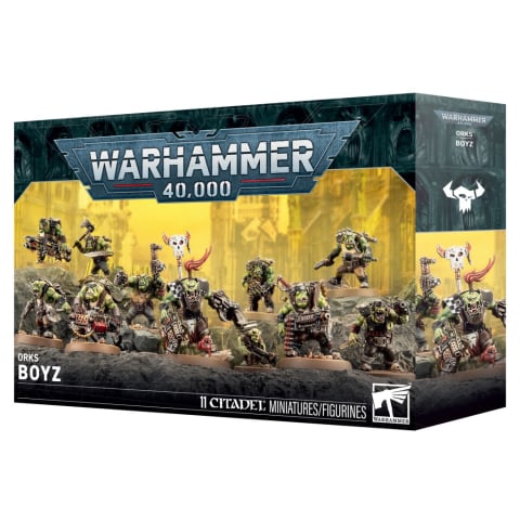 Noutati - Warhammer 40K Orks Boyz - 11 Miniaturi
