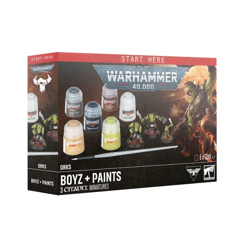 Noutati - Warhammer 40K Orks Boyz Paints Set