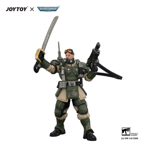 Warhammer Action Figure Astra Militarum Kasrkin 7 with Hot-shot Laspistol and Power Sword [2]