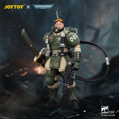 Warhammer Action Figure Astra Militarum Kasrkin 7 with Hot-shot Laspistol and Power Sword [5]