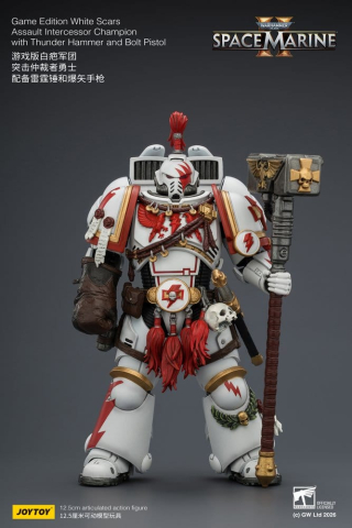 PRECOMENZI - Warhammer Action Figure Game Edition White Scars Assault Intercessor Champion 13 cm