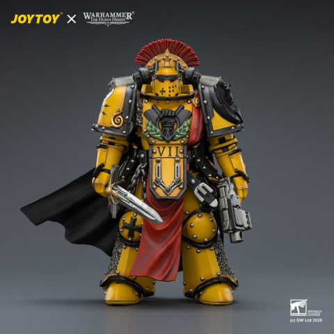 PRECOMENZI - Warhammer Action Figure Imperial Fists Legion Praetor in Mk III Armour 13 cm