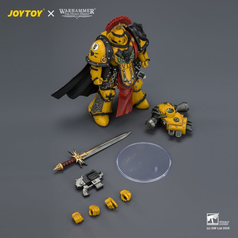 Warhammer Action Figure Imperial Fists Legion Praetor in Mk III Armour 13 cm [4]