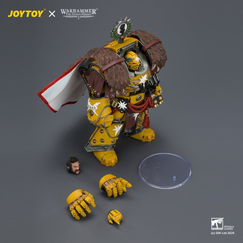 Warhammer Action Figure Imperial Fists Lord Castellan Evander Garrius, The Tyrant of Cthonia 14 cm [4]