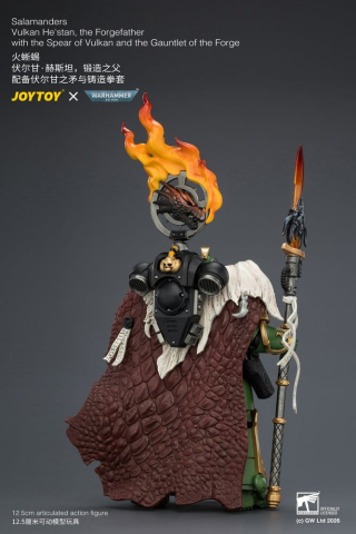 Warhammer Action Figure Salamanders Vulkan He'stan, the Forgefather 13 cm [3]