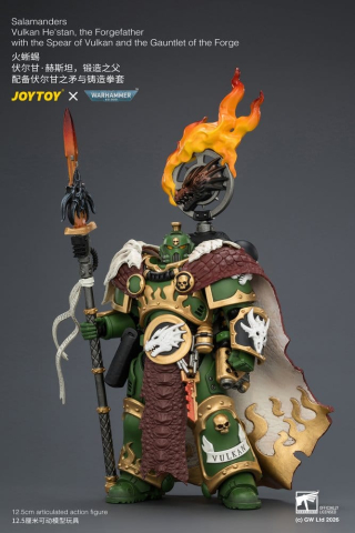 Warhammer Action Figure Salamanders Vulkan He'stan, the Forgefather 13 cm [2]
