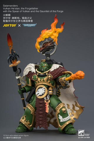 Warhammer Action Figure Salamanders Vulkan He'stan, the Forgefather 13 cm [4]