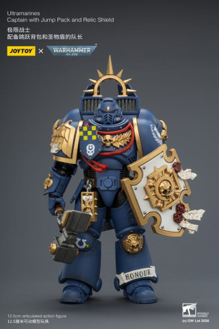 PRECOMENZI - Warhammer Action Figure Ultramarines Captain 13 cm