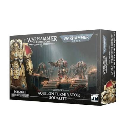Warhammer 40K - Warhammer Adeptus Custodes Aquilon Terminator Sodality - 6 Miniaturi