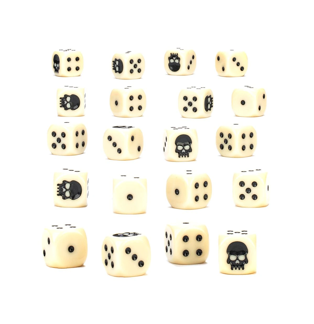 Warhammer Dice Set (20) Ivory - Set 20 Zaruri Oficiale Games Workshop [1]