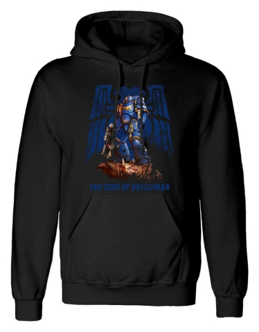 Fashion & Accessories - Warhammer Hoodie Space Marines Black Size S