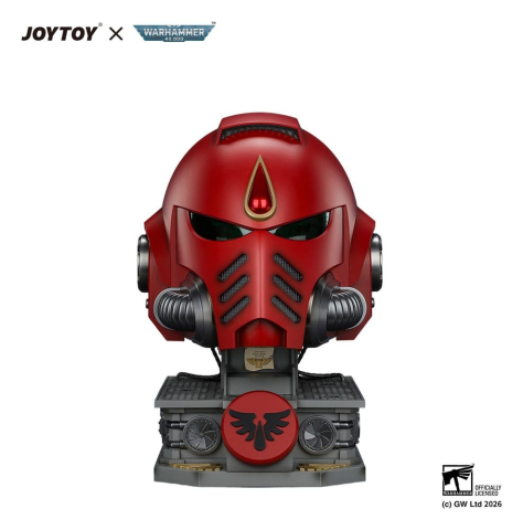 PRECOMENZI - Warhammer Replica Blood Angels MkX Helmet & Display Stand 44 cm