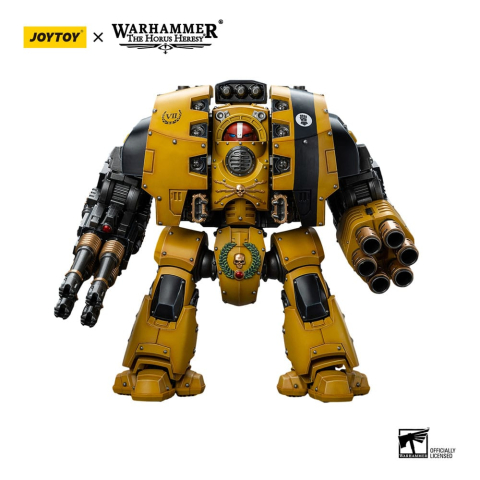PRECOMENZI - Warhammer The Horus Heresy Action Figure 1/18 Imperial Fists Leviathan Dreadnought with Cyclonic Melta Lance and Storm Cannon 12 cm