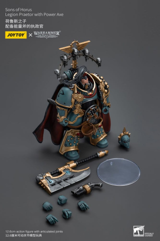 Warhammer The Horus Heresy Action Figure 1/18 Sons of Horus Legion Praetor with Power Axe 12 cm [7]