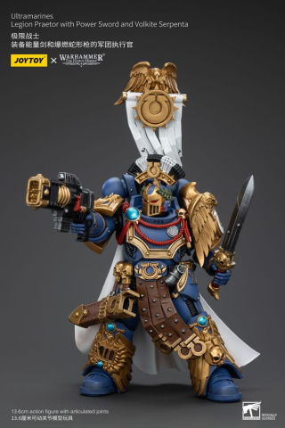 Warhammer The Horus Heresy Action Figure 1/18 Ultramarines Legion Praetor with Power Sword and Volkite Serpenta 20 cm [4]