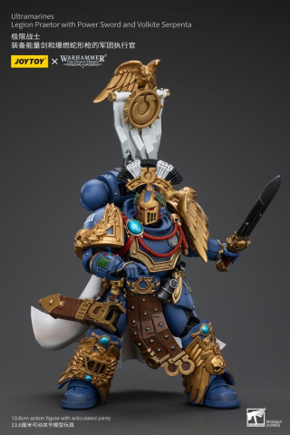 Warhammer The Horus Heresy Action Figure 1/18 Ultramarines Legion Praetor with Power Sword and Volkite Serpenta 20 cm [6]