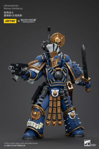 PRECOMENZI - Warhammer The Horus Heresy Action Figure 1/18 Ultramarines Remus Ventanus 14 cm