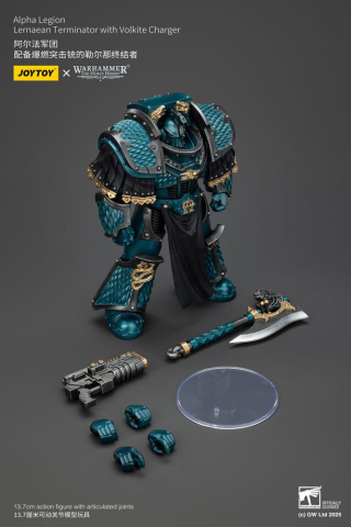 Jucarii - Warhammer The Horus Heresy Action Figure Alpha Legion Lernaean Terminator with Volkite Charger 20 cm