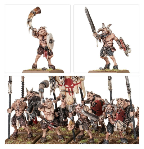 Warhammer: The Old World - Beastmen Brayherds - Battle March Army - 52 Miniaturi [2]