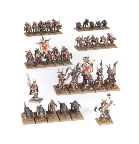 Warhammer: The Old World - Beastmen Brayherds - Battle March Army - 52 Miniaturi [1]