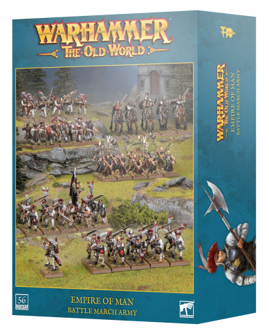 Noutati - Warhammer: The Old World - Empire of Man - Battle March Army - 56 Miniaturi