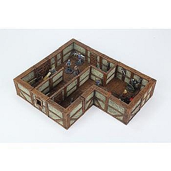 Board Games - WarLock Tiles: Town & Village II - Full Height Plaster Walls Expansion