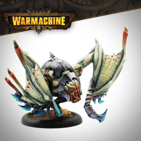 Board Games - Warmachine Dusk Fane of Nyrro – Strygon Light Warbeast, miniatura