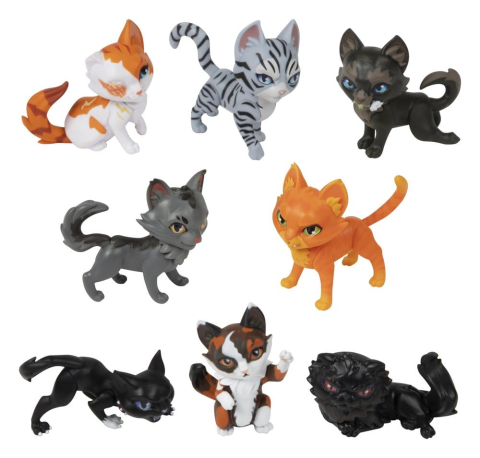 PRECOMENZI - Warrior Cats Mini Figures Blind Box Mystery Figures Series 1 6 cm Display (12)