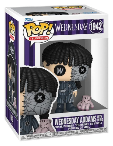 Wednesday POP! Televison Vinyl Figure Patchwork: Wednesday with Thing 9 cm [0]