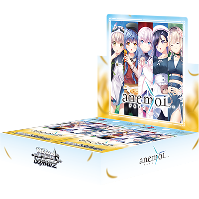 Trading Card Games - Imagine informativa display Weiss Schwarz anemoi; vanzare per booster cu 8 carti