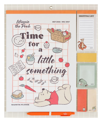 PRECOMENZI - Winnie the Pooh Magnetic Planner 2026/27 30 x 35 cm