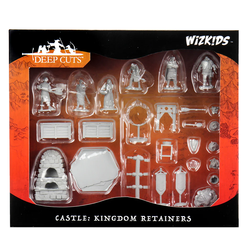 Noutati - WizKids Deep Cuts Castle Kingdom Retainers – Set 23 Miniaturi RPG
