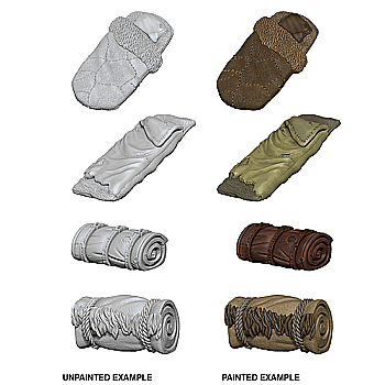 Accesorii pentru boardgames - WizKids Deep Cuts Unpainted Miniatures - Bedrolls