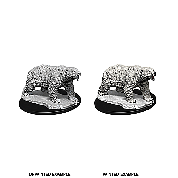 Nolzur - WizKids Deep Cuts Unpainted Miniatures - Polar Bear