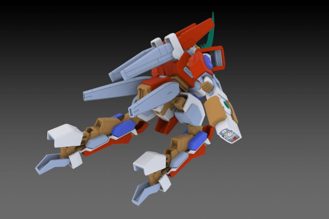 Wolf Fang Sky Fang 2001 Plastic Model Kit 1/35 Type02 Tenrai 2P Color 14 cm [2]