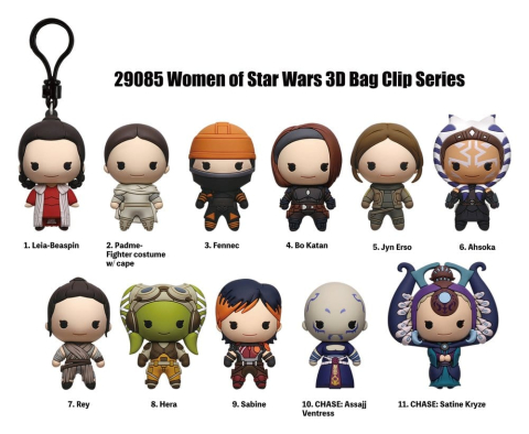Fashion & Accessories - Woman of Star Wars 3D PVC Bag Clips Series Blind Bag Display (24)
