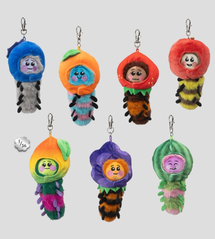 Wooly Bear and Friends Plush Keychain S1 7 cm Blind Box Display (6) [10]
