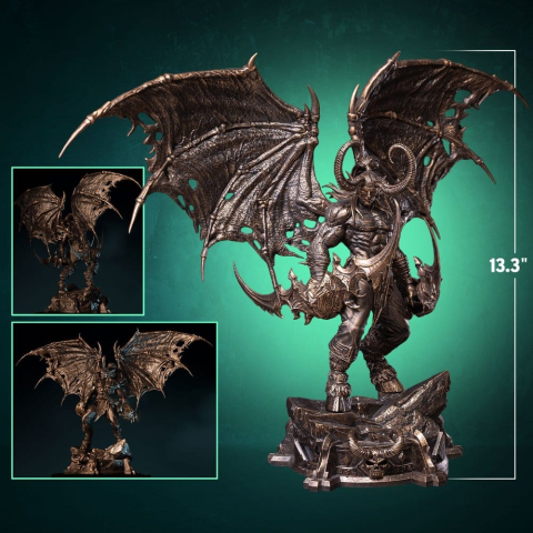 World of Warcraft 1/10 Scale Statue Illidan Stormrage (Bronze-Colored) 34 cm [11]